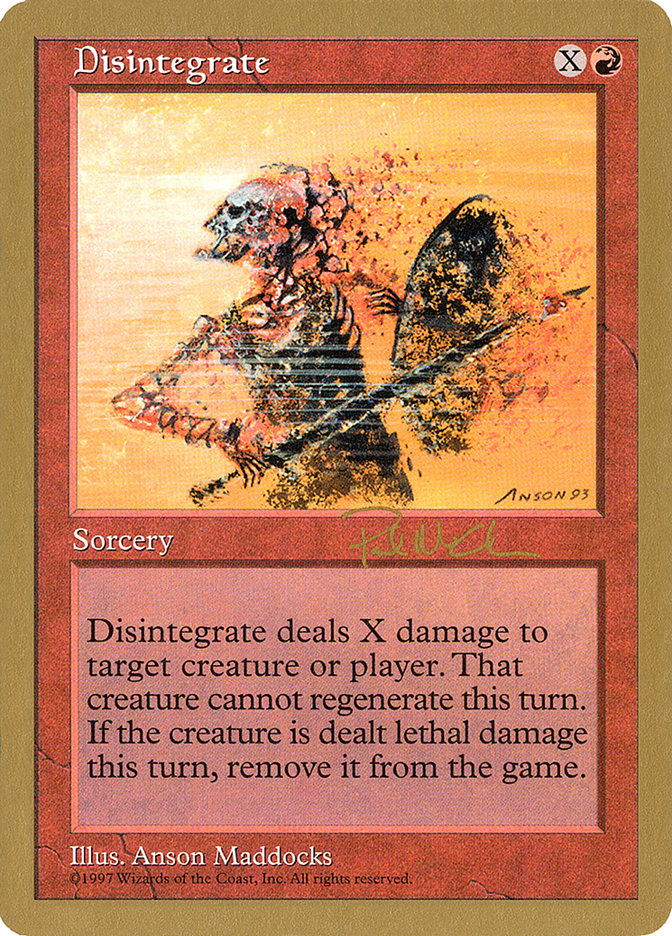 Disintegrate (Paul McCabe) [World Championship Decks 1997] | Good Games Adelaide SA