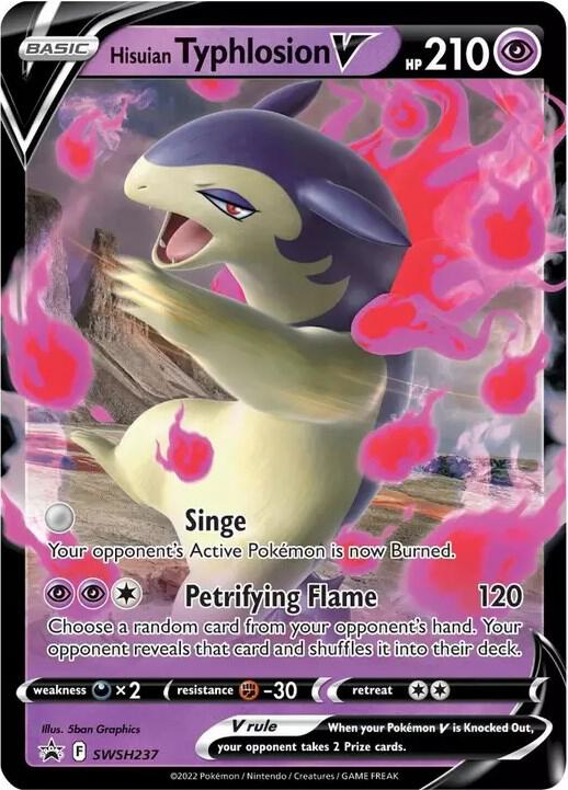 Hisuian Typhlosion V SWSH237 (SWSH: Sword & Shield Promo Cards)  - Holofoil | Good Games Adelaide SA