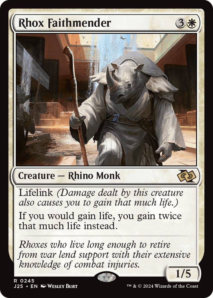 Rhox Faithmender [Foundations Jumpstart] | Good Games Adelaide SA