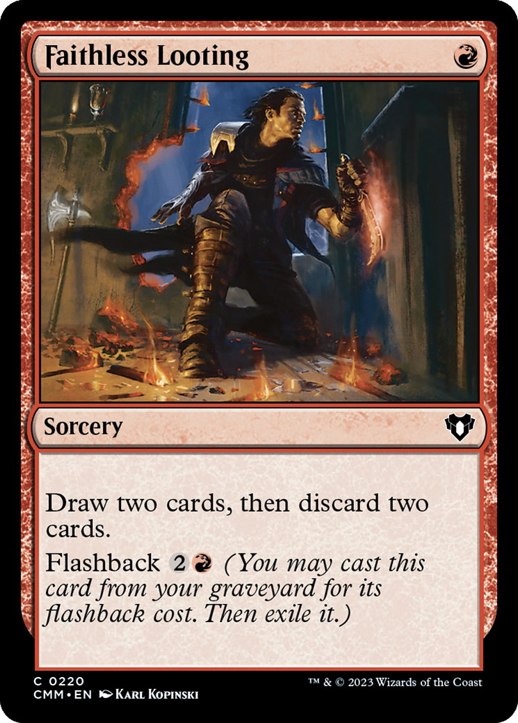 Faithless Looting [Commander Masters] | Good Games Adelaide SA