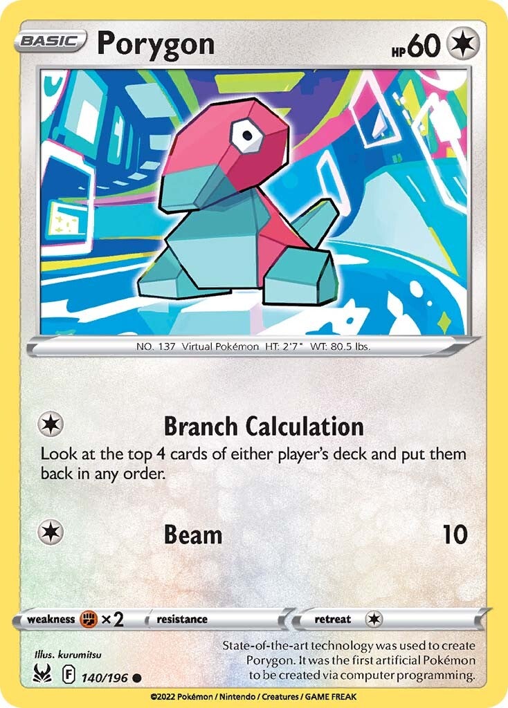 Porygon (140/196) [Sword & Shield: Lost Origin] | Good Games Adelaide SA