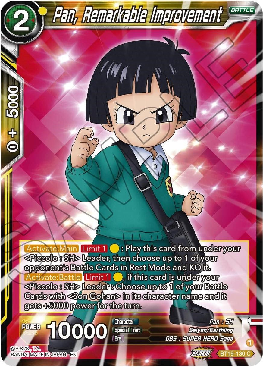 Pan, Remarkable Improvement (BT19-130) [Fighter's Ambition] | Good Games Adelaide SA