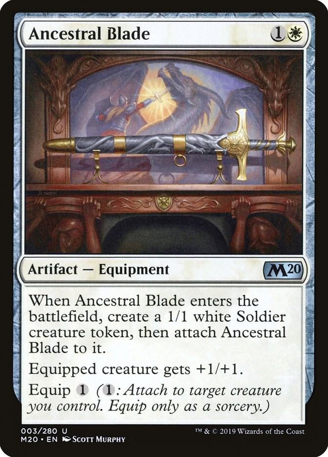 Ancestral Blade 3 (Core Set 2020)  - Foil | Good Games Adelaide SA
