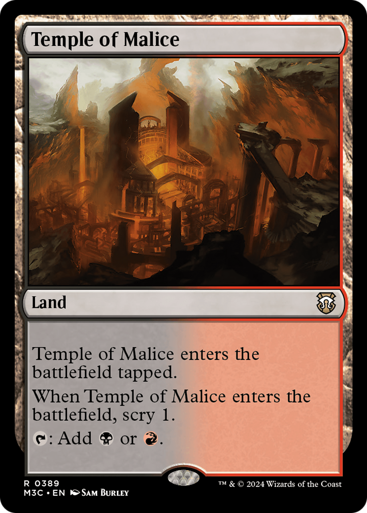 Temple of Malice (Ripple Foil) [Modern Horizons 3 Commander] | Good Games Adelaide SA