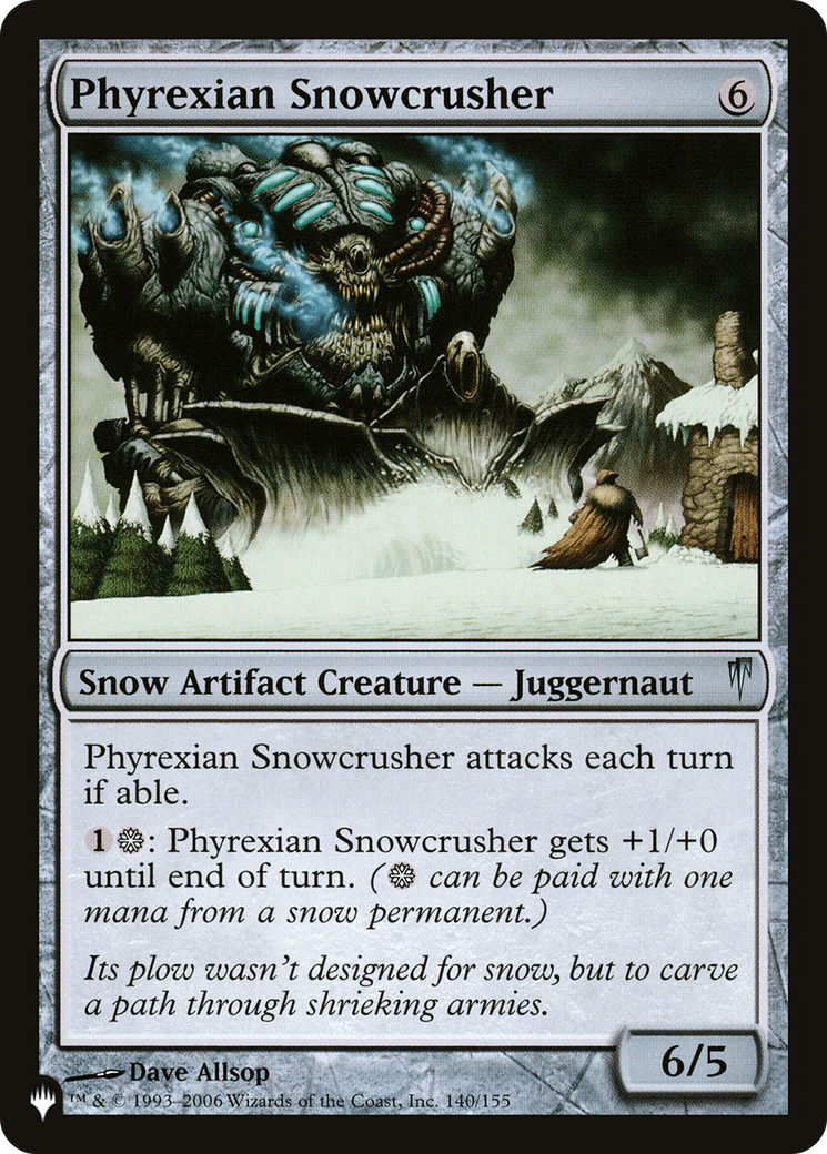 Phyrexian Snowcrusher [The List] | Good Games Adelaide SA