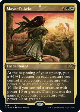 Mayaels Aria Foil Etched 524 (Double Masters 2022)  - Foil | Good Games Adelaide SA