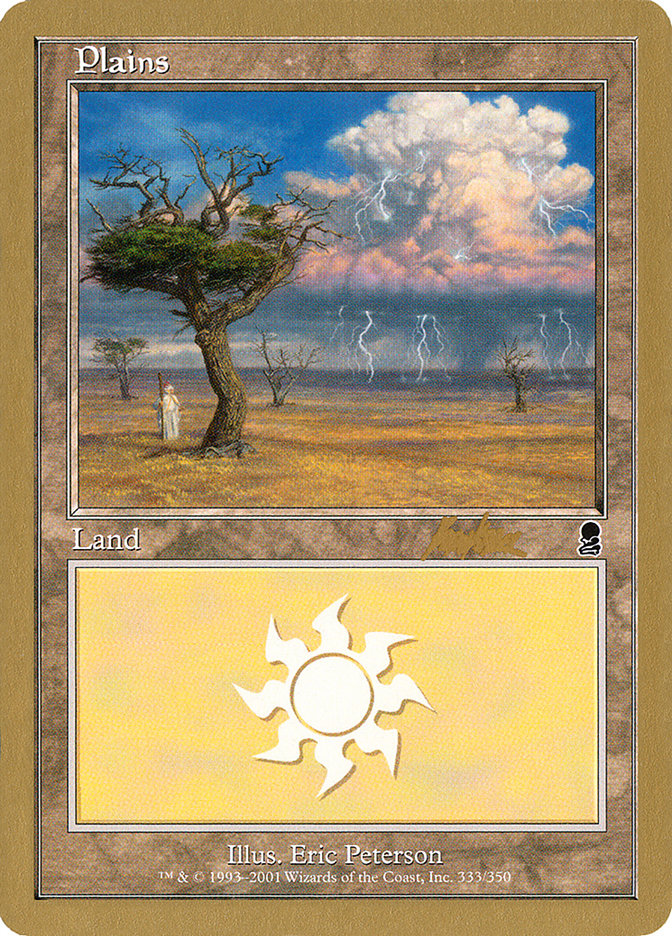 Plains (bk333) (Brian Kibler) [World Championship Decks 2002] | Good Games Adelaide SA