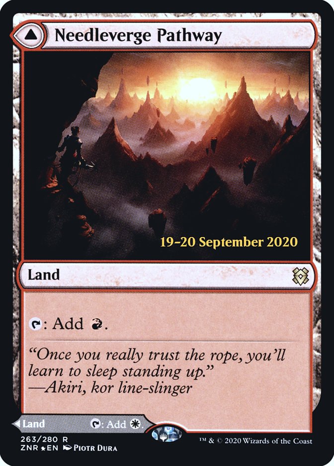 Needleverge Pathway // Pillarverge Pathway 263 (Prerelease Cards)  - Foil | Good Games Adelaide SA