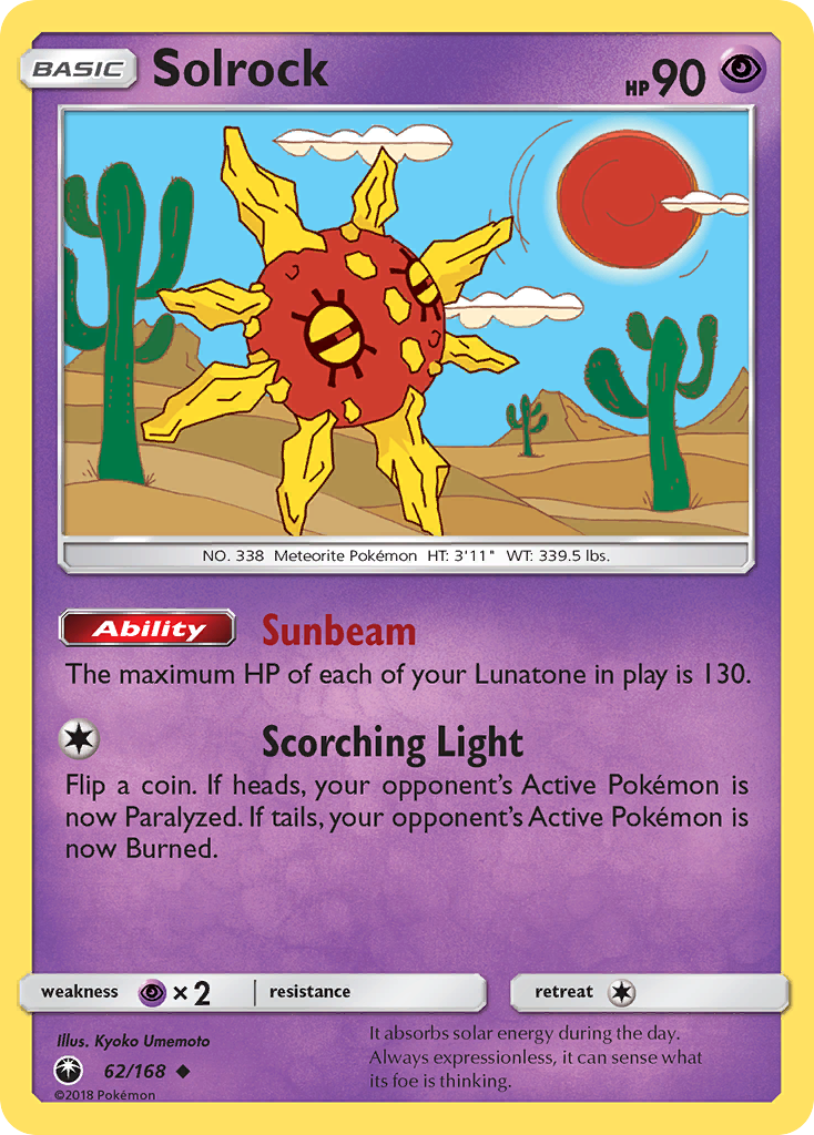 Solrock (62/168) [Sun & Moon: Celestial Storm] | Good Games Adelaide SA