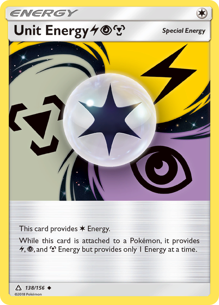Unit Energy (138/156) (Lightning, Psychic, Metal) [Sun & Moon: Ultra Prism] | Good Games Adelaide SA