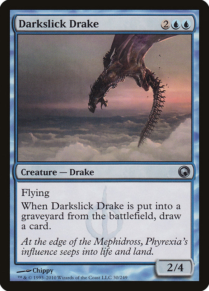Darkslick Drake 30 (Scars of Mirrodin)  - Foil | Good Games Adelaide SA