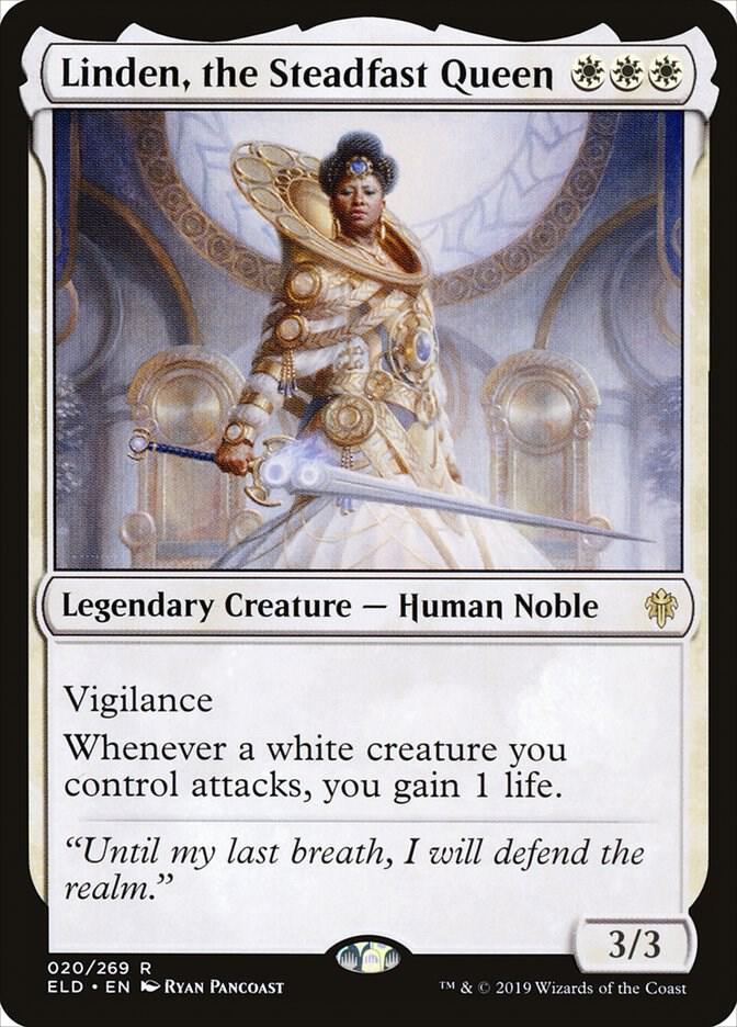 Linden, the Steadfast Queen 20 (Throne of Eldraine)  - Foil | Good Games Adelaide SA