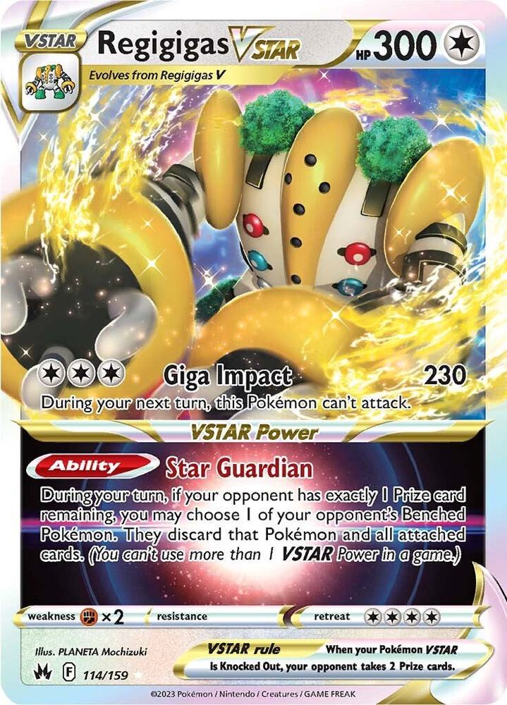 Regigigas VSTAR 114/159 (Crown Zenith)  - Holofoil | Good Games Adelaide SA