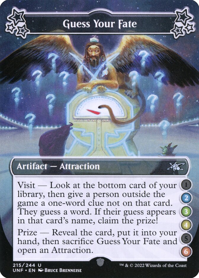 Guess Your Fate 215 (Unfinity)  - Foil | Good Games Adelaide SA