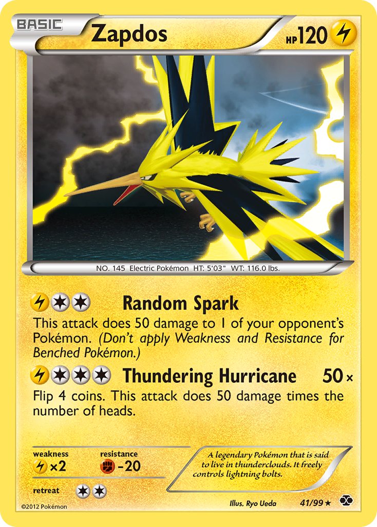 Zapdos (41/99) (Blister Exclusive) [Black & White: Next Destinies] | Good Games Adelaide SA