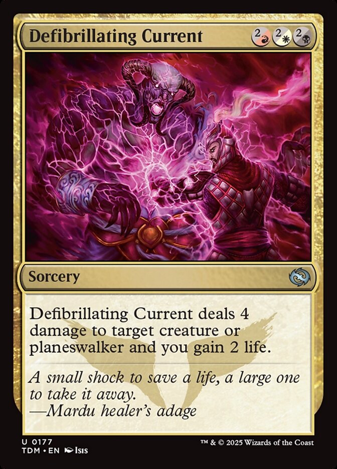 Defibrillating Current 177 (Tarkir: Dragonstorm)  - Foil | Good Games Adelaide SA