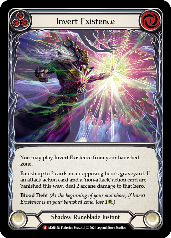 Invert Existence [MON158-RF] 1st Edition Rainbow Foil | Good Games Adelaide SA