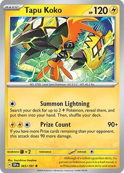 Tapu Koko 065/191 (Deck Exclusives)  | Good Games Adelaide SA