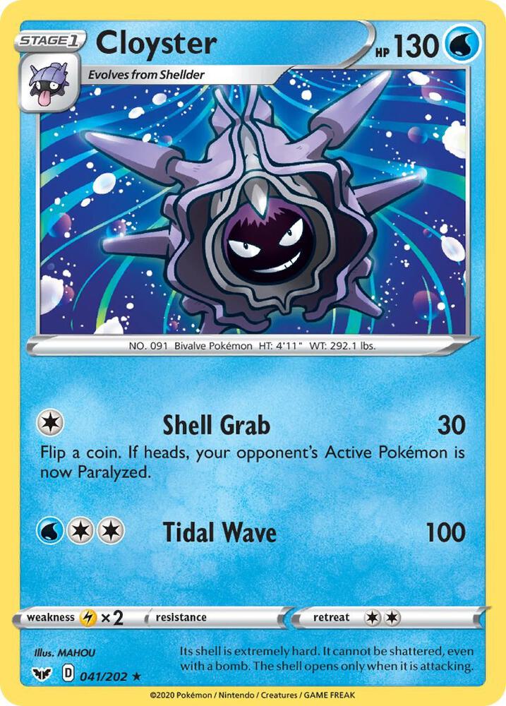 Cloyster 041/202 (SWSH01: Sword & Shield Base Set)  | Good Games Adelaide SA