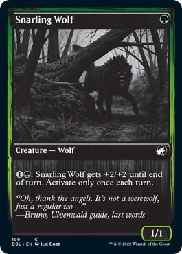 Snarling Wolf 199 199 (Innistrad: Double Feature)  - Foil | Good Games Adelaide SA