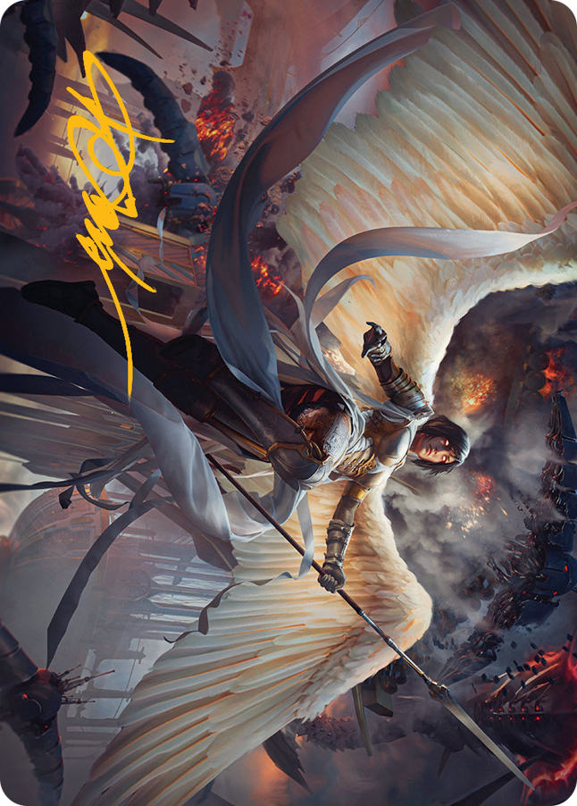 Serra Faithkeeper Art Card (Gold-Stamped Signature) [March of the Machine Art Series] | Good Games Adelaide SA