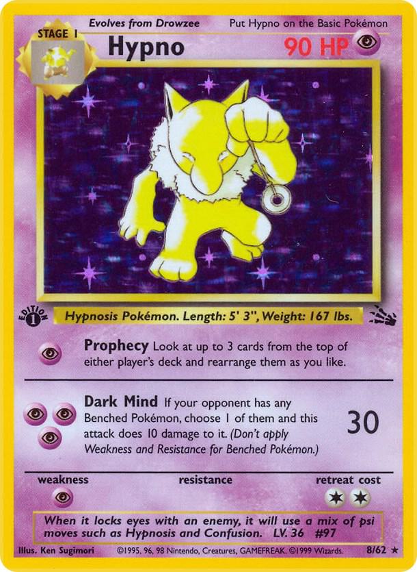Hypno 08/62 (Fossil)  - 1st Edition Holofoil | Good Games Adelaide SA