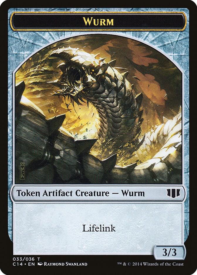 Wurm 033 Goat Double sided Token 33 // 3 (Commander 2014)  | Good Games Adelaide SA