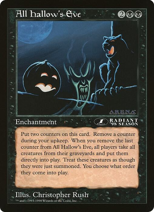 All Hallows Eve 1st Place Arena League  (Oversize Cards)  | Good Games Adelaide SA