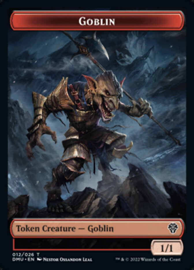 Soldier // Goblin Double-sided Token [Dominaria United Tokens] | Good Games Adelaide SA