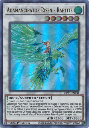 Adamancipator Risen - Raptite [MP21-EN231] Ultra Rare | Good Games Adelaide SA