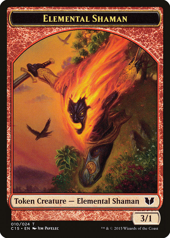 Elemental Shaman // Shapeshifter Double-Sided Token [Commander 2015 Tokens] | Good Games Adelaide SA