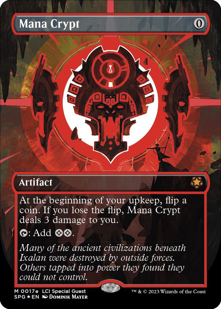 Mana Crypt (Red) 17e (Special Guests)  - Borderless Neon Ink Foil | Good Games Adelaide SA