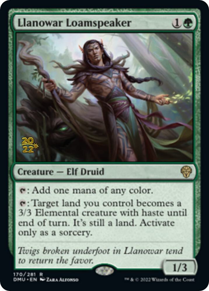 Llanowar Loamspeaker 170 (Prerelease Cards)  - Foil | Good Games Adelaide SA