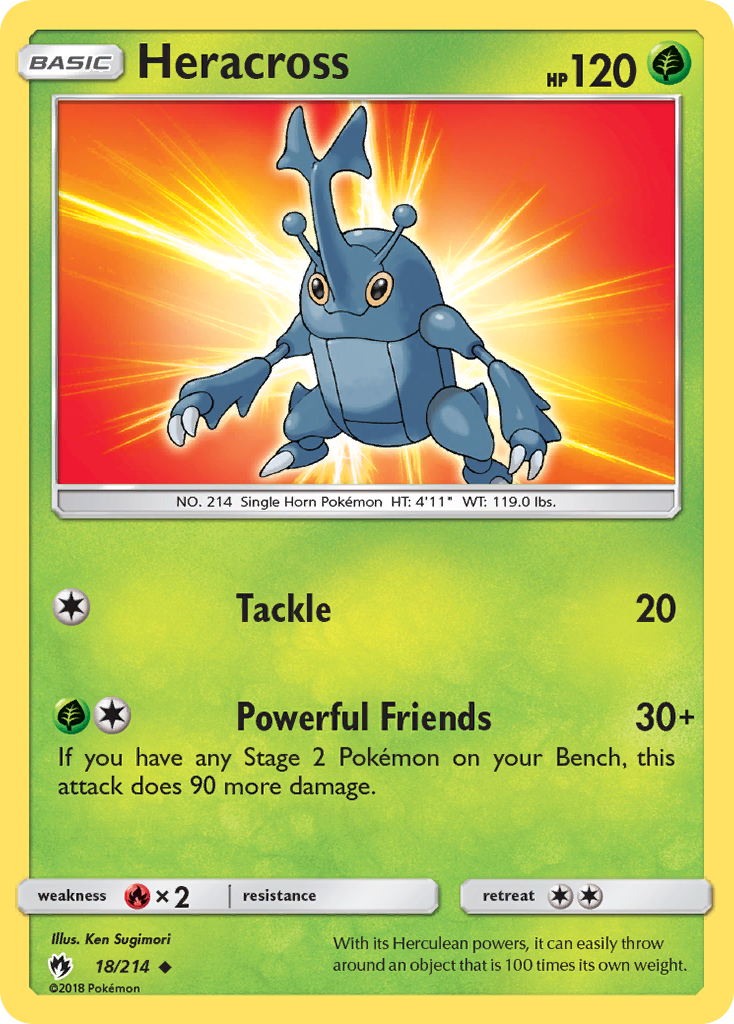 Heracross (18/214) [Sun & Moon: Lost Thunder] | Good Games Adelaide SA