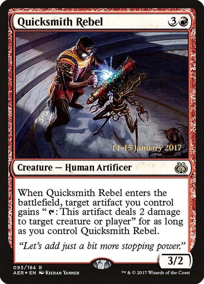 Quicksmith Rebel [Aether Revolt Promos] | Good Games Adelaide SA