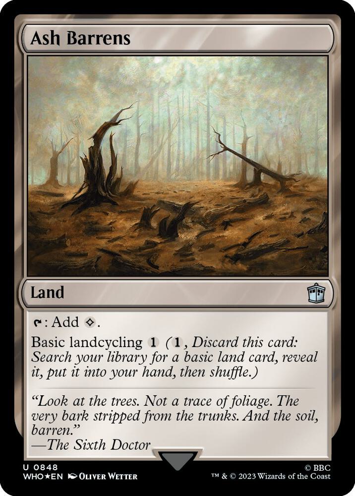 Ash Barrens 848 (Universes Beyond: Doctor Who)  - Foil | Good Games Adelaide SA