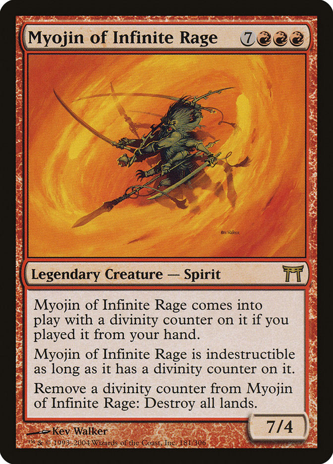Myojin of Infinite Rage 181 (Champions of Kamigawa)  - Foil | Good Games Adelaide SA