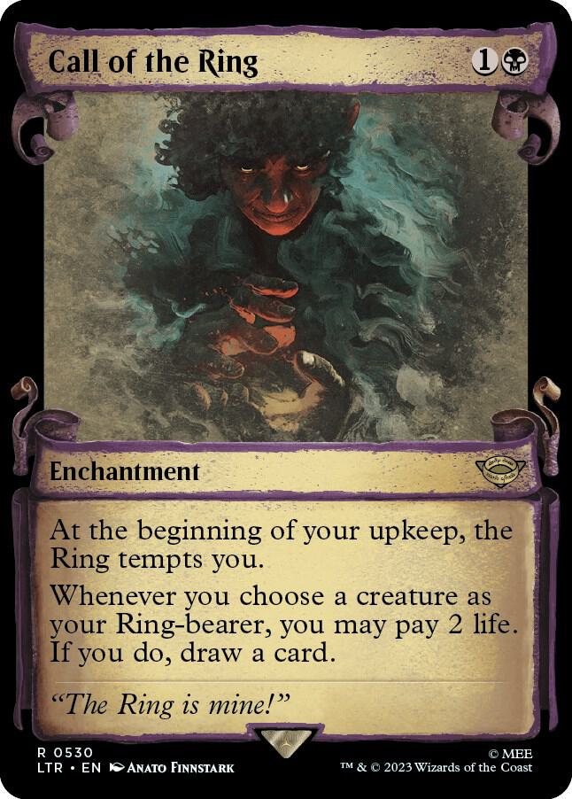 Call of the Ring 530 (Universes Beyond: The Lord of the Rings: Tales of Middle-earth)  - Showcase Scroll Foil | Good Games Adelaide SA