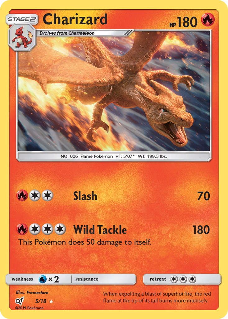 Charizard (5/18) [Sun & Moon: Detective Pikachu] | Good Games Adelaide SA
