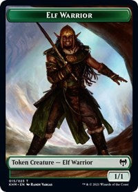 Elf Warrior // Shapeshifter Double-sided Token [Kaldheim Tokens] | Good Games Adelaide SA
