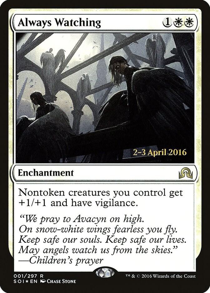 Always Watching 1 (Prerelease Cards)  - PreRelease Foil | Good Games Adelaide SA