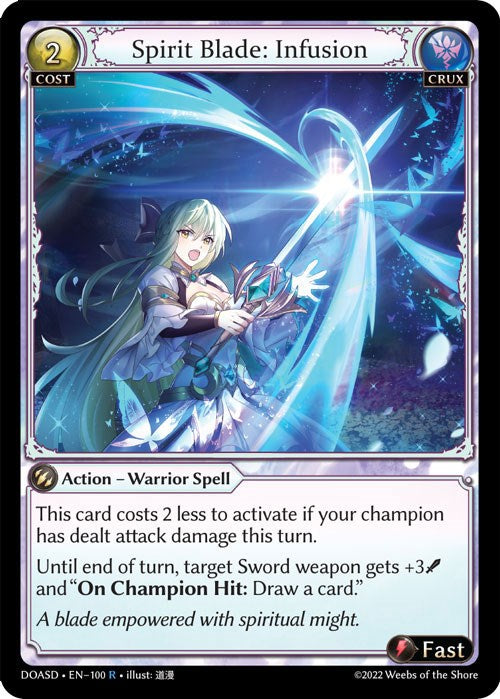 Spirit Blade: Infusion (100) [Dawn of Ashes: Starter Decks] | Good Games Adelaide SA