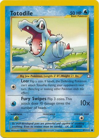 Totodile (81/111) [Neo Genesis Unlimited] | Good Games Adelaide SA