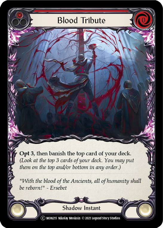 Blood Tribute (Red) [U-MON215] Unlimited Normal | Good Games Adelaide SA