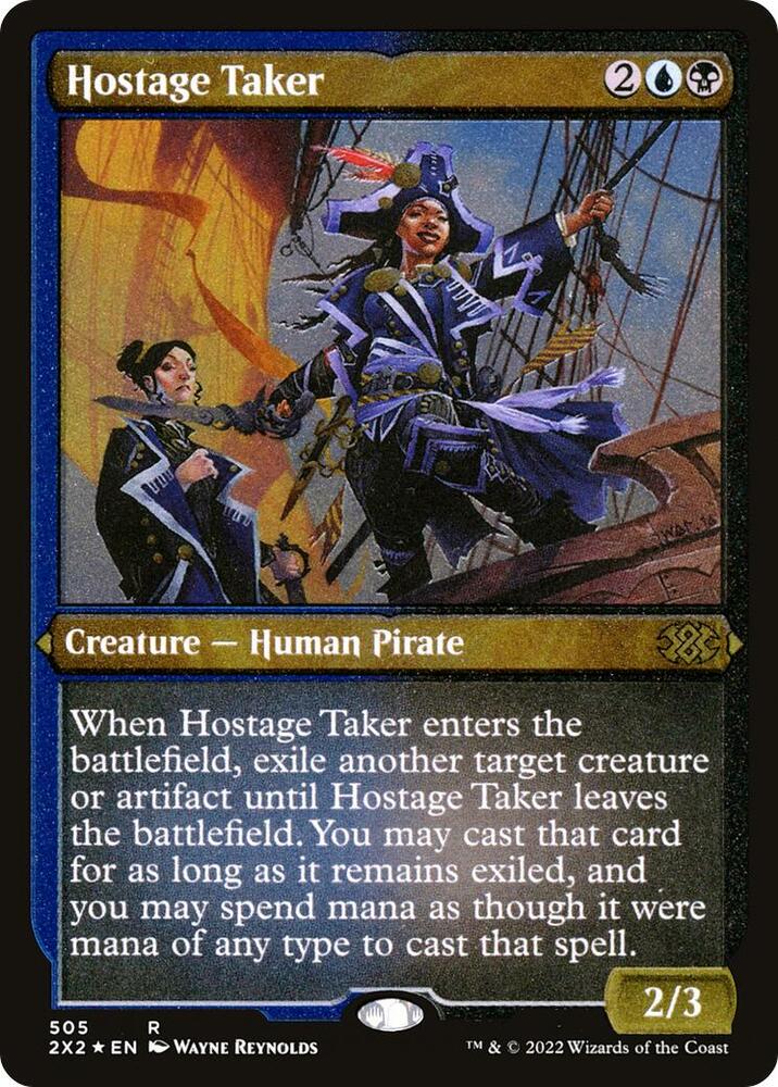 Hostage Taker Foil Etched 505 (Double Masters 2022)  - Foil | Good Games Adelaide SA