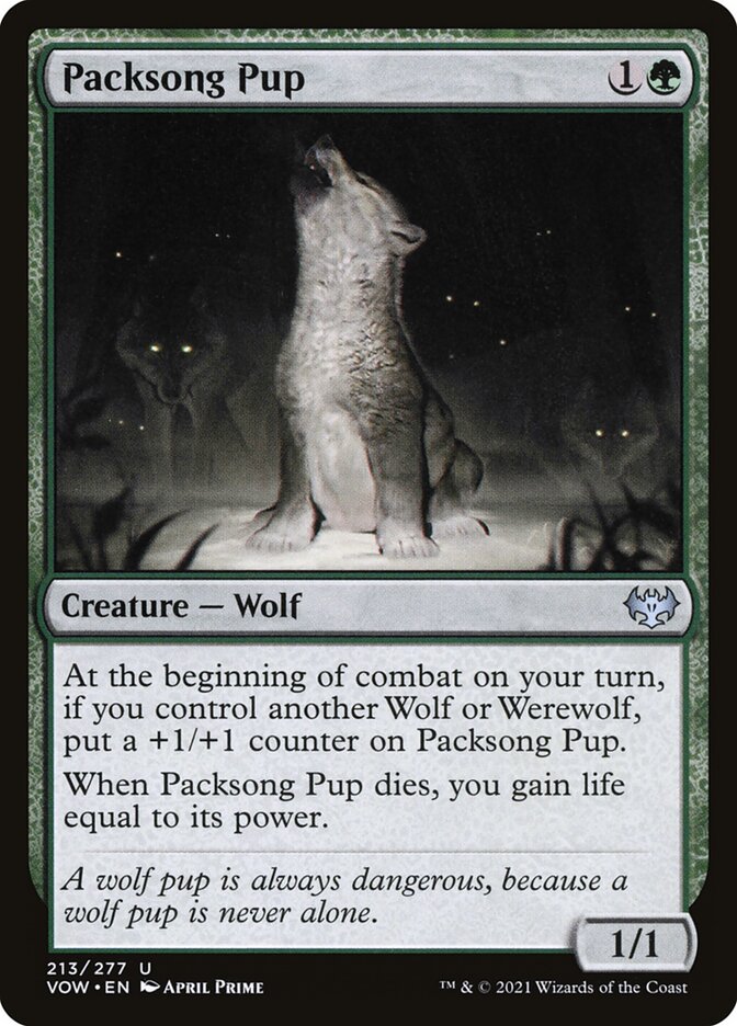 Packsong Pup 213 (Innistrad: Crimson Vow)  - Foil | Good Games Adelaide SA