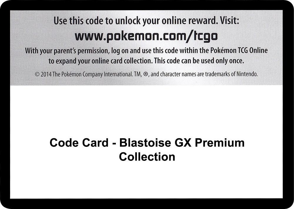 Code Card Blastoise GX Premium Collection  (SM - Unbroken Bonds)  | Good Games Adelaide SA
