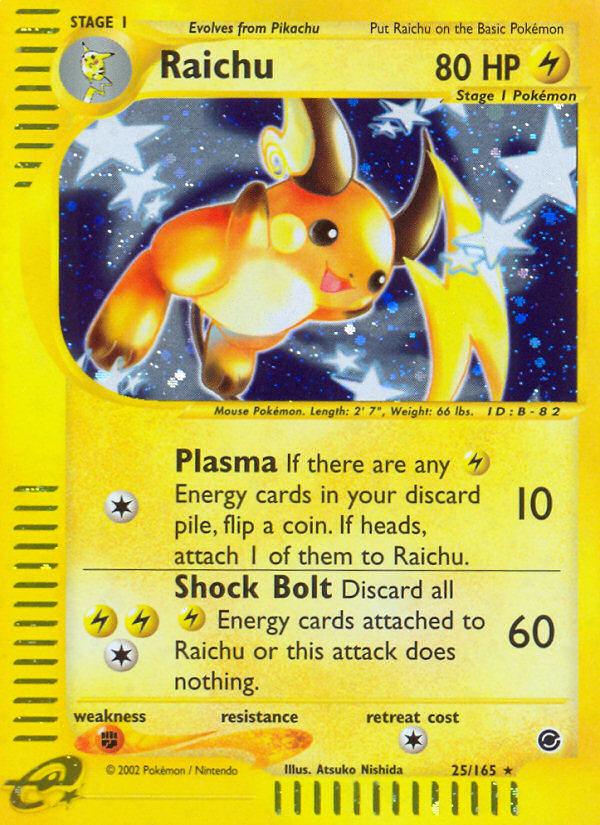 Raichu (25/165) [Expedition: Base Set] | Good Games Adelaide SA
