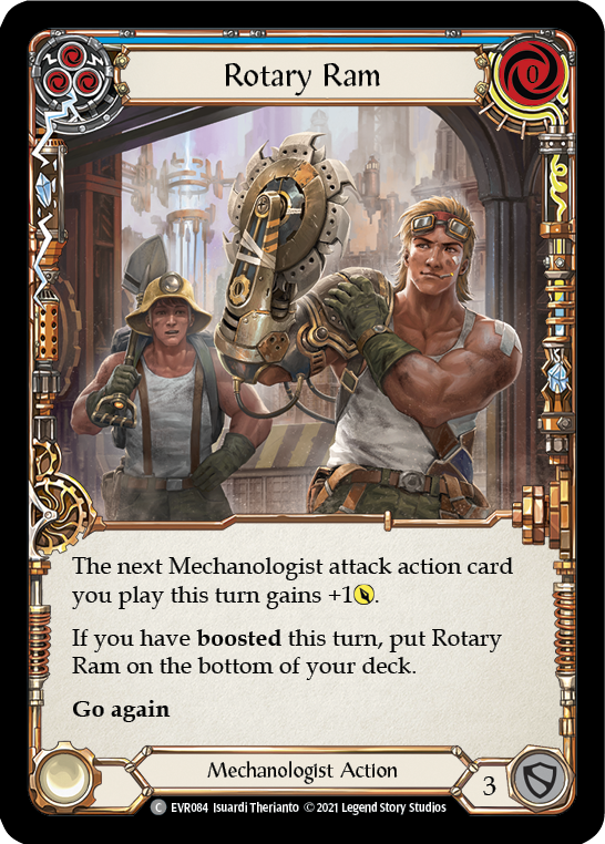 Rotary Ram (Blue) [EVR084] (Everfest)  1st Edition Rainbow Foil | Good Games Adelaide SA