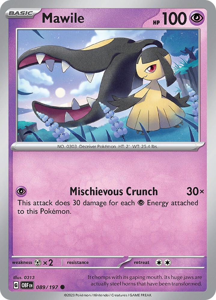 Mawile 089/197 (SV03: Obsidian Flames)  | Good Games Adelaide SA